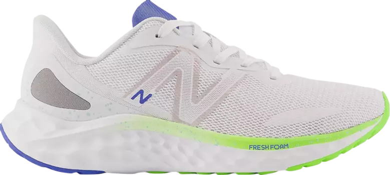 Кроссовки New Balance Wmns Fresh Foam Arishi v4 Wide 'White Pixel Green', белый