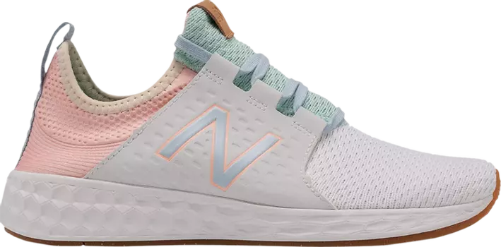 Кроссовки New Balance Wmns Fresh Foam Cruzv1 Reissue 'White Cloud Pink', белый