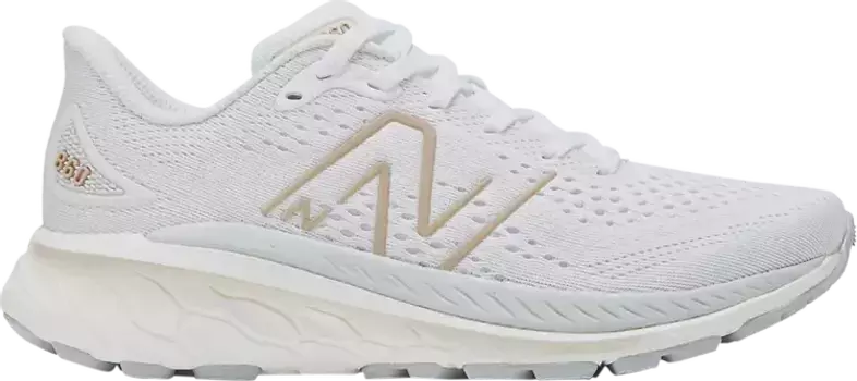 Кроссовки New Balance Wmns Fresh Foam X 860v13 Wide 'White Light Gold Metallic', белый