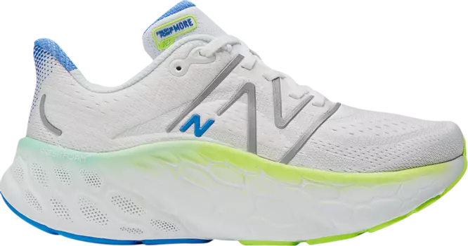 Кроссовки New Balance Wmns Fresh Foam X More v4 Wide 'White Cobalt', белый