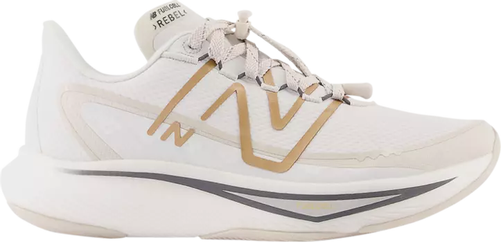 Кроссовки New Balance Wmns FuelCell Rebel v3 Permafrost 'Moonbeam', кремовый