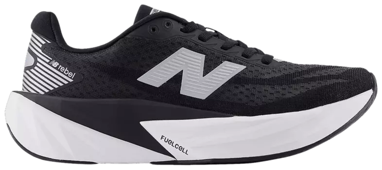 Кроссовки New Balance Wmns FuelCell Rebel v5 'Black White Silver Metallic', черный