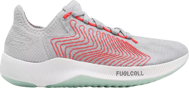 Кроссовки New Balance Wmns FuelCell Rebel Wide 'Light Aluminum Neo Flame', белый