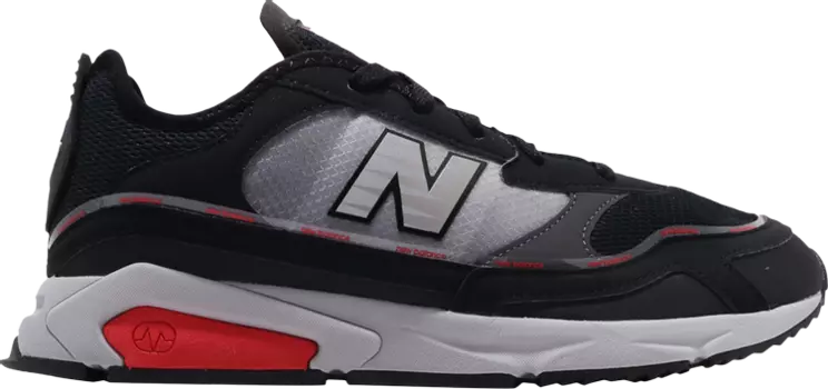 Кроссовки New Balance X-Racer 'Black Grey Red', черный