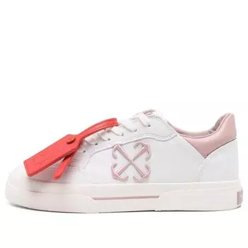 Кроссовки new low vulcanized canvas sneakers 'white light pink' Off-White, белый