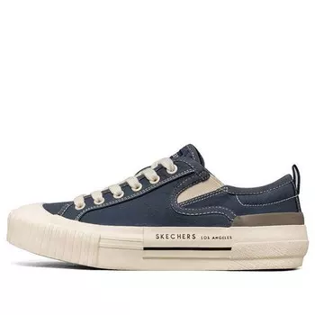 Кроссовки new moon low canvas shoes navy Skechers, синий