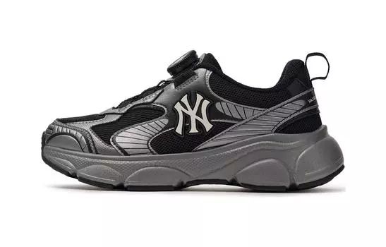 Кроссовки New York Yankees Kids Lifestyle PS Low-top темно-серые Mlb, черный/серый