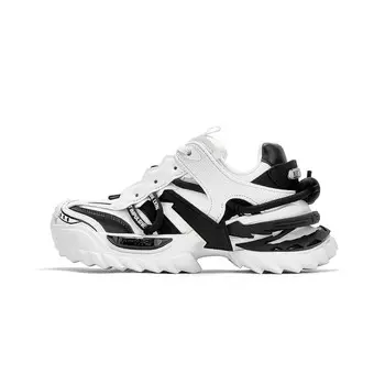 Кроссовки NEXT IMPULSIVE Load Reduction Series Chunky Sneakers Unisex Low-top White, черный