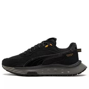 Кроссовки neymar jr. x wild rider 'black castlerock' Puma, черный