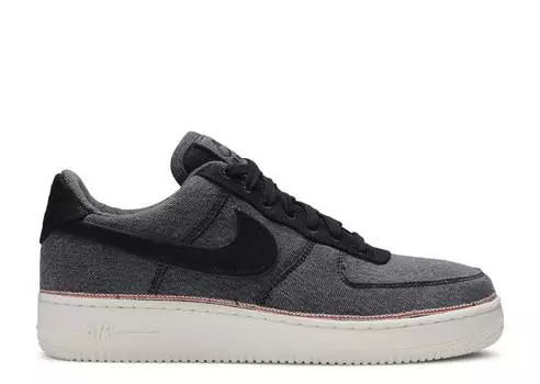 Кроссовки Nike 3X1 X AIR FORCE 1 LOW PREMIUM 'BLACK DENIM', черный