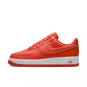 Кроссовки Nike Air Force 1 '07, красно-оранжевый/белый