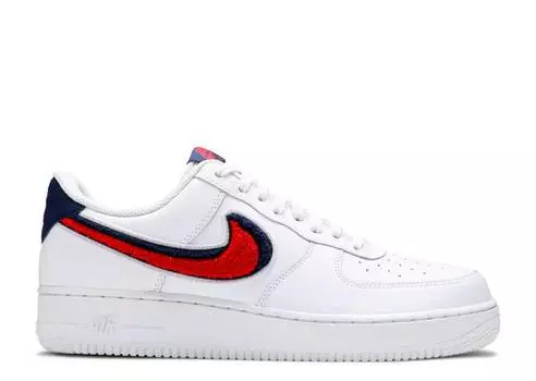 Кроссовки Nike AIR FORCE 1 07 LV8 'CHENILLE SWOOSH', белый
