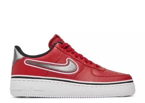 Кроссовки Nike AIR FORCE 1 '07 LV8 SPORT 'BULLS', красный