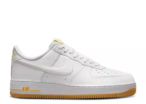 Кроссовки Nike AIR FORCE 1 '07 'WHITE UNIVERSITY GOLD GUM', белый