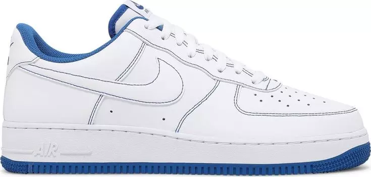 Кроссовки Nike Air Force 1 '07 'Contrast Stitch - White Game Royal', белый