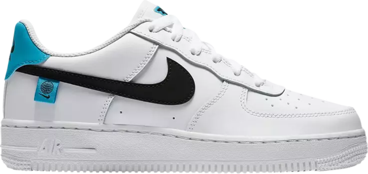 Кроссовки Nike Air Force 1 '07 Low GS 'Worldwide Pack - Blue Fury', белый