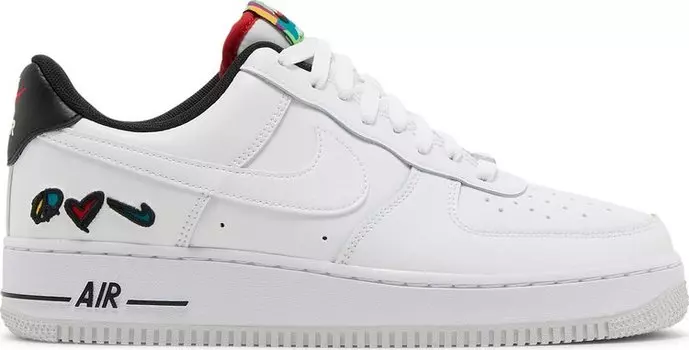 Кроссовки Nike Air Force 1 '07 LV8 3 'Peace Love Nike', белый