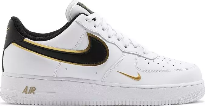 Кроссовки Nike Air Force 1 '07 LV8 'Metallic Swoosh Pack - White Metallic Gold', белый