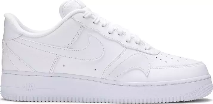 Кроссовки Nike Air Force 1 '07 LV8 'Misplaced Swoosh - Triple White', белый