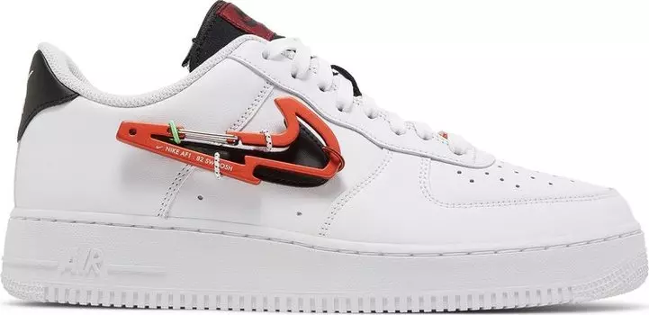 Кроссовки Nike Air Force 1 '07 Premium 'Carabiner - White Habanero Red', белый