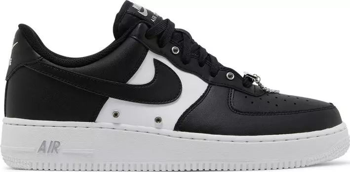 Кроссовки Nike Air Force 1 '07 Premium 'Silver Chain - Black', черный