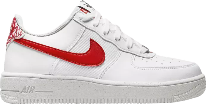 Кроссовки Nike Air Force 1 Crater Next Nature GS 'White Habanero Red', белый