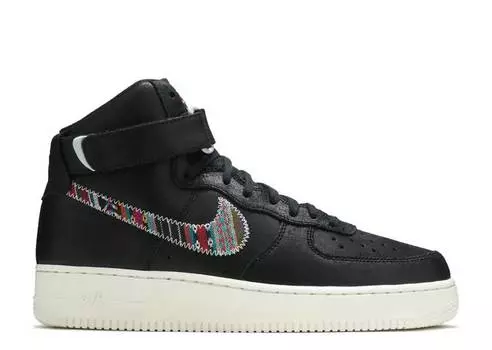 Кроссовки Nike AIR FORCE 1 HIGH '07 LV8 'AFRO PUNK', черный
