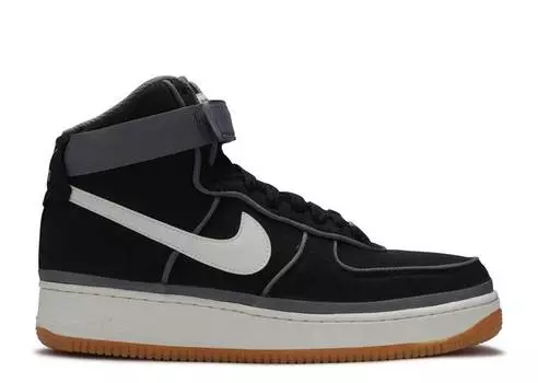 Кроссовки Nike AIR FORCE 1 HIGH 07 LV8 'BLACK ORANGE GUM', черный