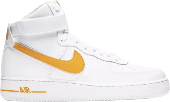 Кроссовки Nike Air Force 1 High '07 'White University Gold', желтый
