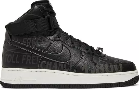 Кроссовки Nike Air Force 1 High '07 Premium 'Toll Free Pack - Black', черный