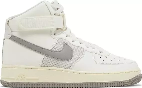 Кроссовки Nike Air Force 1 High Leather GS 'Sail Medium Grey', белый