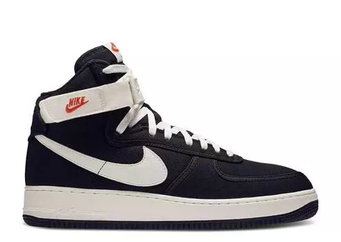 Кроссовки Nike AIR FORCE 1 HIGH RETRO 'BLACK CANVAS', черный