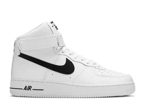 Кроссовки Nike AIR FORCE 1 HIGH 'WHITE BLACK', белый