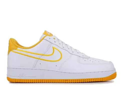 Кроссовки Nike AIR FORCE 1 LOW '07 LEATHER 'OCHRE', белый