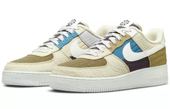 Кроссовки Nike Air Force 1 Low '07 LX Toasty Brown Kelp Sail Rattan Cave Purple