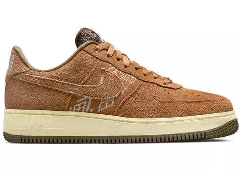 Кроссовки Nike Air Force 1 Low '07 PRM NAI-KE, коричневый