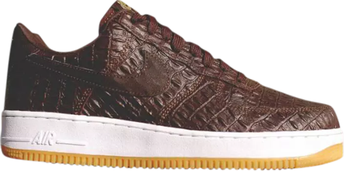 Кроссовки Nike Air Force 1 Low '07 LV8 'Brown Croc', коричневый