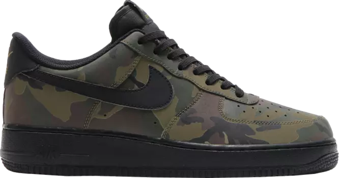 Кроссовки Nike Air Force 1 Low '07 LV8 'Reflective Camo', зеленый