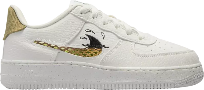 Кроссовки Nike Air Force 1 Low '07 LV8 Next Nature GS 'Sun Club - White Shark's Fin', белый