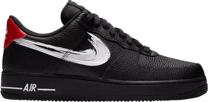 Кроссовки Nike Air Force 1 Low 'Brushstroke - Black', черный