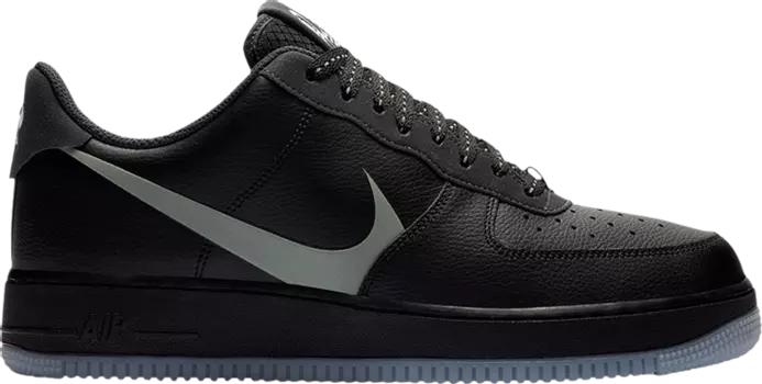 Кроссовки Nike Air Force 1 Low 'Grey Swoosh', черный