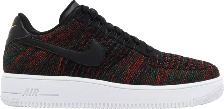 Кроссовки Nike Air Force 1 Low Flyknit 'Black Burgundy', красный