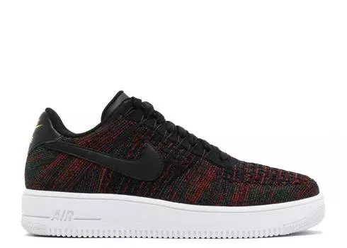 Кроссовки Nike AIR FORCE 1 LOW FLYKNIT 'BLACK BURGUNDY', черный