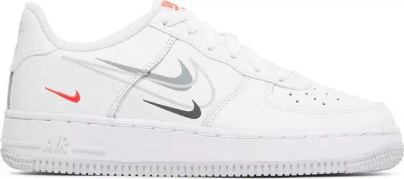 Кроссовки Nike Air Force 1 Low GS 'Multi-Swoosh', белый