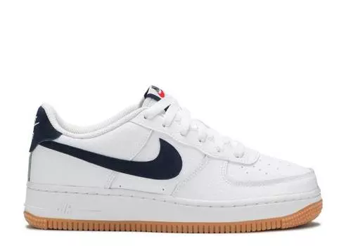 Кроссовки Nike AIR FORCE 1 LOW GS 'WHITE OBSIDIAN', белый