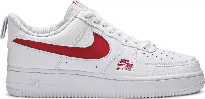 Кроссовки Nike Air Force 1 Low Utility 'White Red', белый