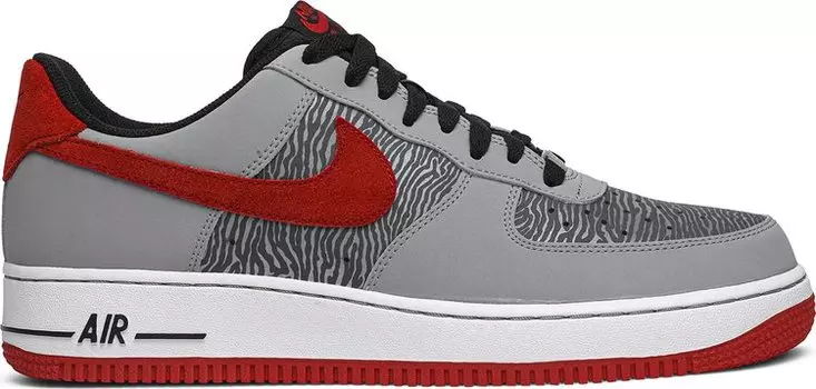 Кроссовки Nike Air Force 1 Low 'Zebra Print', серебряный