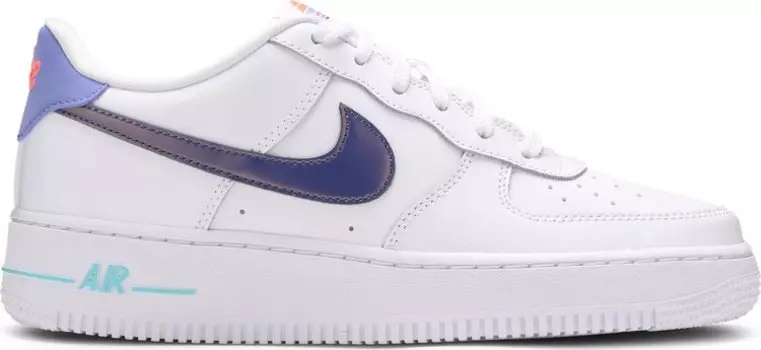 Кроссовки Nike Air Force 1 LV8 1 GS 'White Dark Purple Dust', белый
