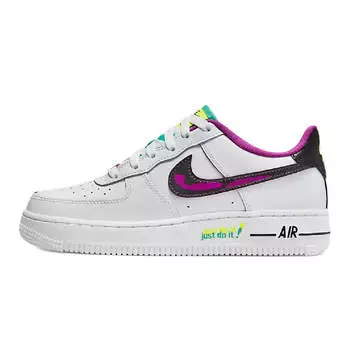 Кроссовки Nike Air Force 1 LV8, белый/фиолетовый/черный