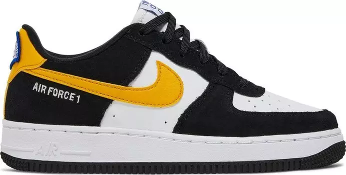 Кроссовки Nike Air Force 1 LV8 GS 'Black White Dark Sulfur', черный